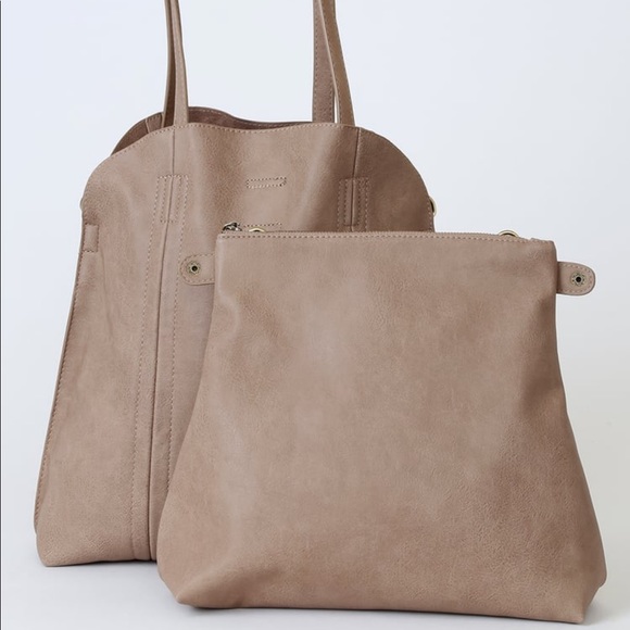 Sale!! Limited Time Only ‼️ Brisa Taupe Bowler Tote - Picture 3 of 4